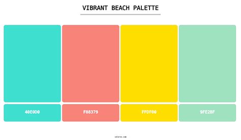 Beach color palettes and color combinations - colorxs.com