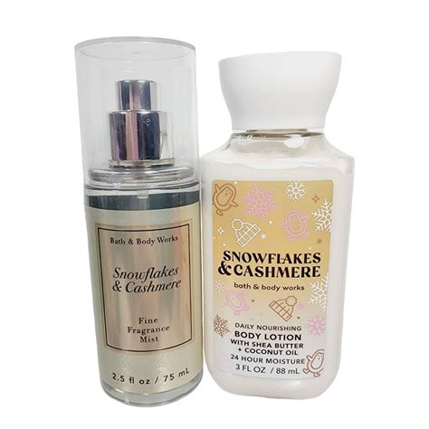 SNOWFLAKES CASHMERE Bath & Body Works Travel Size Set Fragrance Mist ...