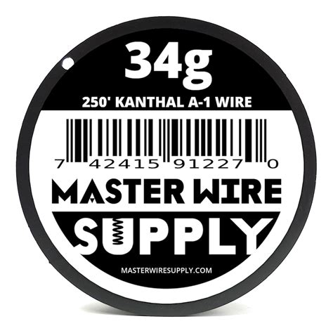 MasterWireSupply Kanthal A1-250' - 34 Gauge Wire - 250ft - 0.16mm ...