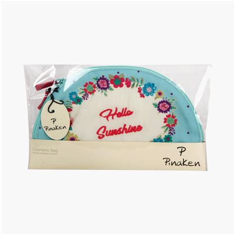 Buy PINAKEN Hello Sunshine Multicolour Printed Cosmetic Bag from ...