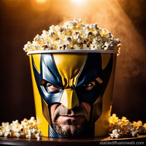 Wolverine's Popcorn Bucket | Stable Diffusion Online
