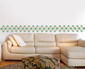 decor kraft 58 cm Flowers Border Design Wall Sticker Self Adhesive ...