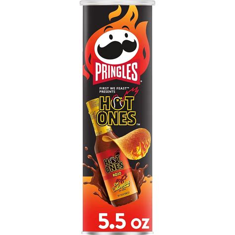 Amazon.com: Pringles Hot Ones Los Calientes Potato Crisps Chips, Rojo ...