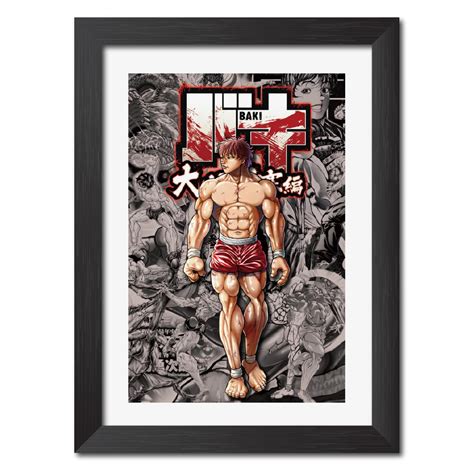 TenorArts Baki Hanma the Grappler Poster Anime Laminated Posters Framed ...