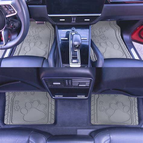 FH Group® CIF11328GRAY - Heavy-Duty 1st & 2nd Row Gray Rubber Floor Mat ...