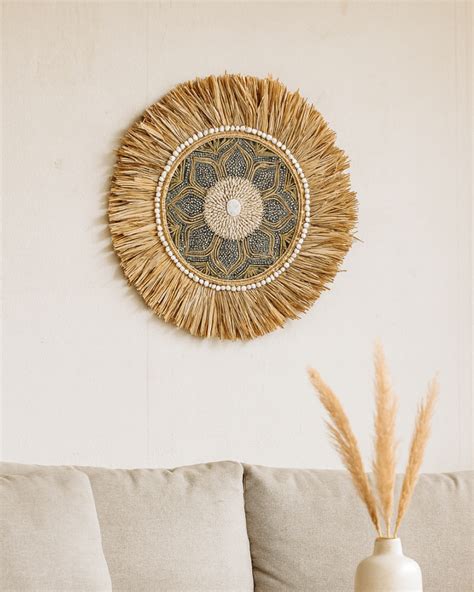 Minimalist Raffia Wall Feature for Calm Interior Aesthetics – Habere India
