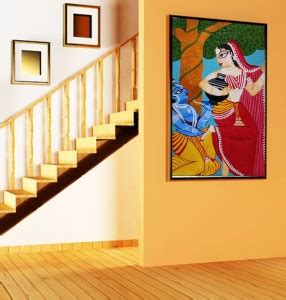 rai art and craft Traditional Handmade Kalighat Painting (12*9inch ) on ...