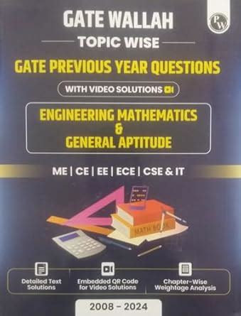 Buy GATE WALLAH TOPICE WISE GATE 2025 ENGINEERING MATHEMATICS & GENERAL ...