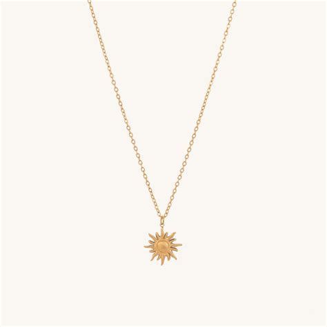 Buy Glowing Sun Necklace | Gold Plated Jewelry – PALMONAS