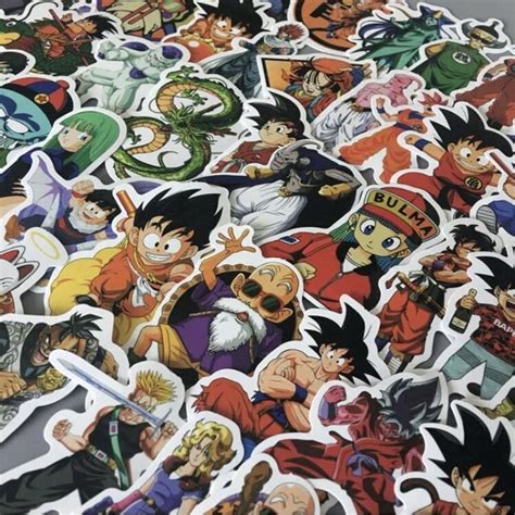 50 Dragon Ball Z Decal Stickers Lot DBZ Anime 1-4” V | Ubuy India