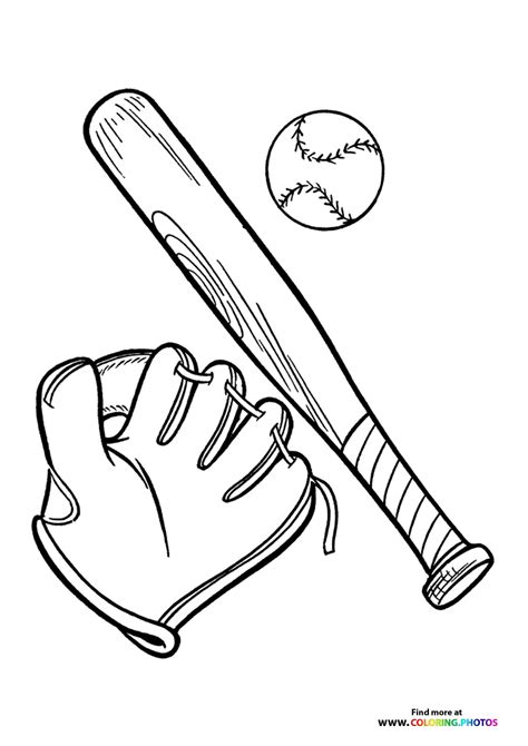 Baseball Coloring Pages 的图像结果
