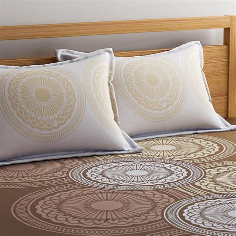 Buy PORTICO Sparkle Queen Size Double Bedsheet Set- 3 Pcs. from Portico ...