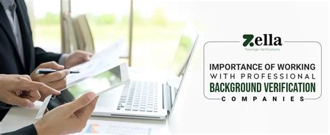 Importance of Working with Professional Background Verification Companies