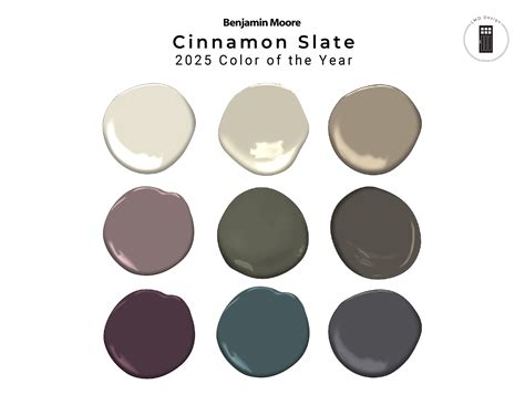 2025 Benjamin Moore Cinnamon Slate Color of the Year Paint Palette | W ...