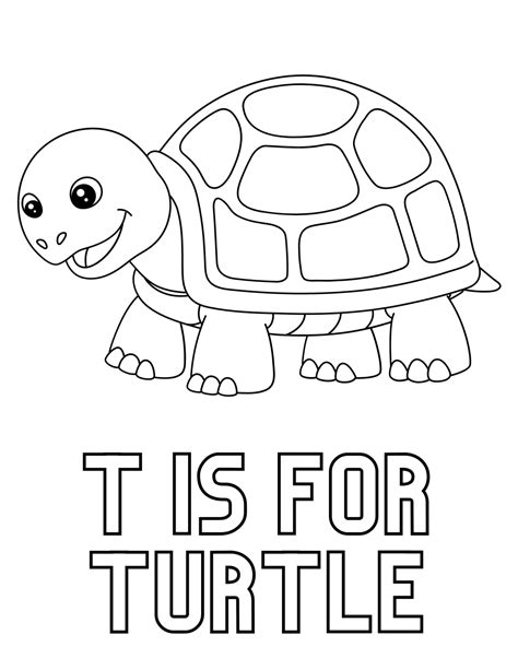 Cute Turtle Coloring Pages and Fun Turtle Facts for Kids and Adults