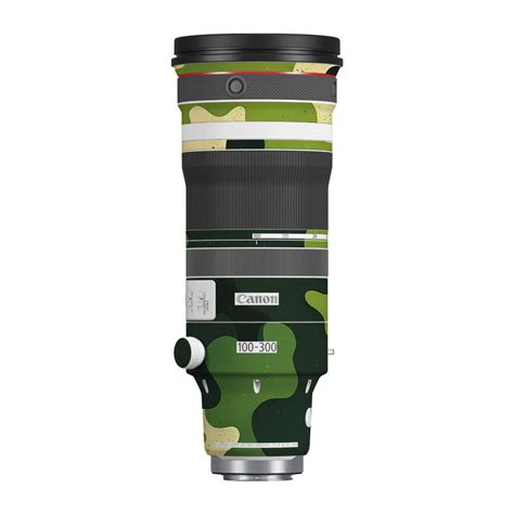 Camouflage Pattern Canon RF 100-300mm F/2.8 L IS USM Camera Lens Skin