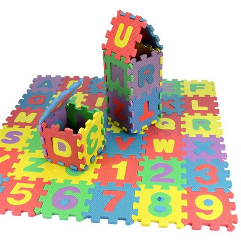 Amazon.com: Bavokon Kids Foam Puzzle Mat,EVA Floor Tiles with Alphabet ...