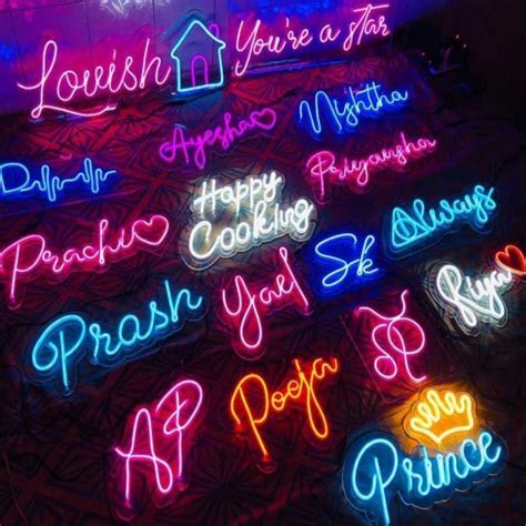 Neon Light Frames With Name In Different Colors - Giftsholic