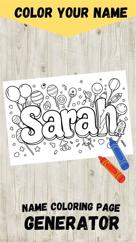 Name Generator Coloring Pages [2025]