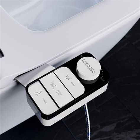 Lorazzo Pulse® Bidet | Smart Toilet Attachment with Dual Nozzle (Front ...