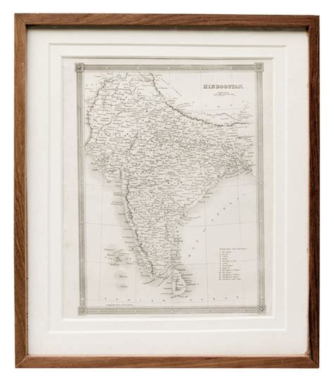 Map of India, 1841 – Artisera