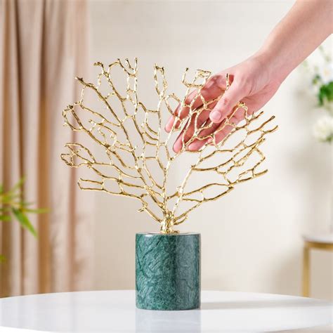 Gold & Marble Tree Decor Showpiece Large Online - Premium Decor Object ...