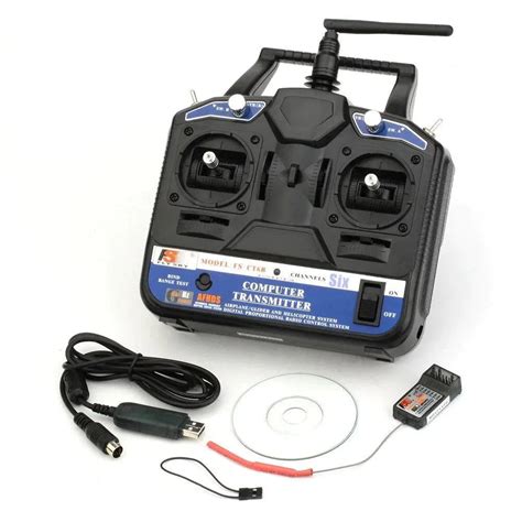 FlySky FS-CT6B 2.4G 6CH Radio Transmitter with FS-R6B 6CH Receiver ...