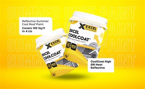 Excel Coatings EXCEL CoolCoat High SRI Heat Reflective Cool Roof Paint ...