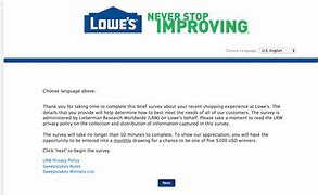 Image result for How to Take Lowe's Survey