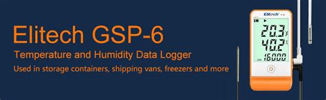 Elitech GSP-6 Temperature and Humidity Data Logger Recorder 16000 ...