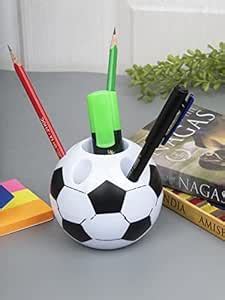 Market99 White Multifunctional Plastic Pen Stand – Football Design ...