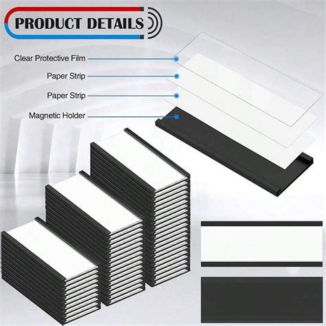 30pcs, 3'' X 1''Magnetic "C" Shaped Channel Label Holders For Metal ...