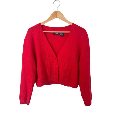 Women's Red Cardigan | Depop