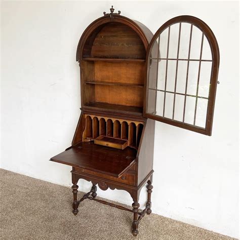 Vintage Secretary Desk With Removable Hutch by Mechanics Furniture For ...