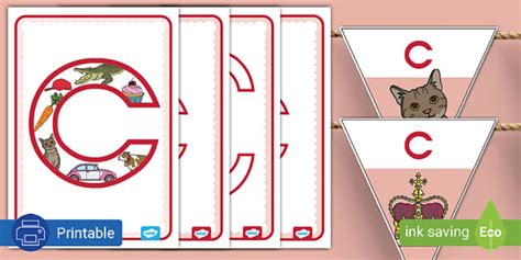 Gr. R Phonics Display Posters and Bunting: C Sound