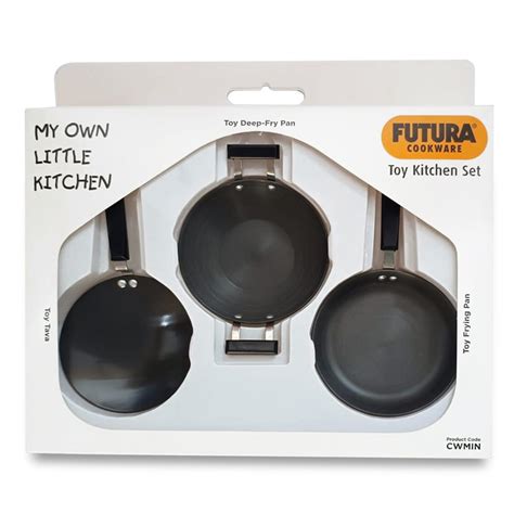 Hawkins Futura Cookware 3 Pieces Toy Kitchen Set - Toy Deep-Fry Pan ...