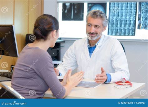 Understanding the Xray Result Stock Image - Image of clinic, explain: 122040783