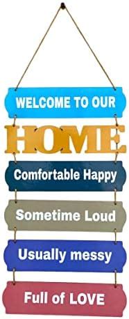 Walleaf™ Welcome Home Quote wooden Wall Hanging | Door Hangings | Home ...