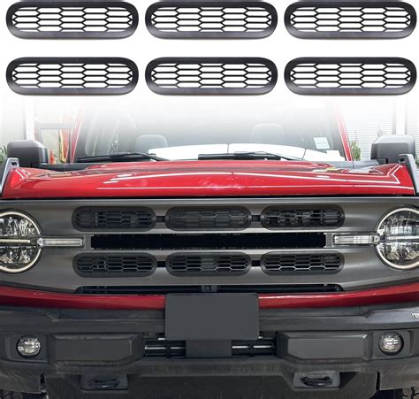 Amazon.com: MSIZOY 6PCS Front Mesh Grille Inserts Grills Frame Trim ...