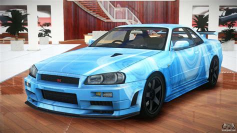 Nissan Skyline R34 GT-R V-Spec S5 for GTA 4