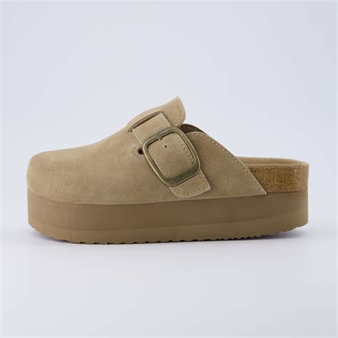 Granola Suede Platform Clog | Platform clogs, Genuine suede, Swag shoes