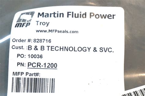 NEW MARTIN FLUID POWER PCR-1200 PISTON CUP RUBBER PCR1200 - SB ...