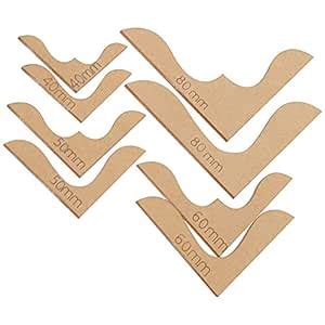 8Pcs Wallet Corner Acrylic Stencil Clear Acrylic Leather Templates for ...
