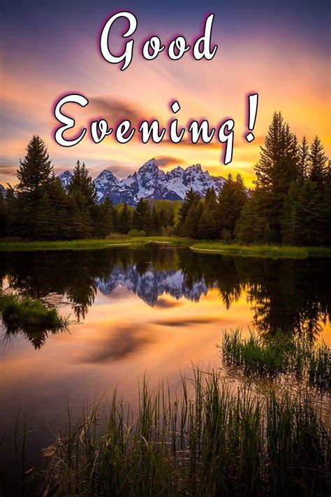 Good Evening Greetings with a Serene View