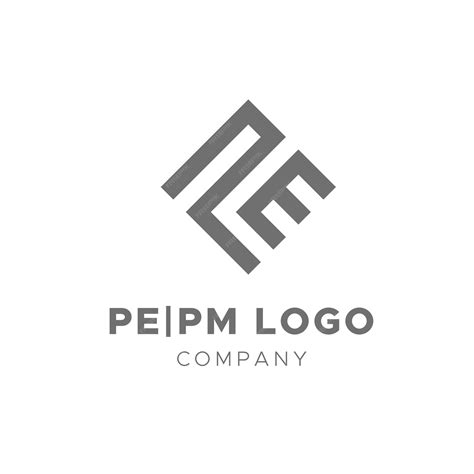 Premium Vector | P and e monogram logo