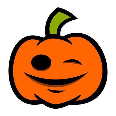 Emoji, halloween, pumpkin, smile, wink icon - Download on Iconfinder