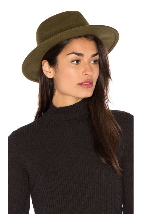 Brixton Messer Fedora in Light Olive | REVOLVE