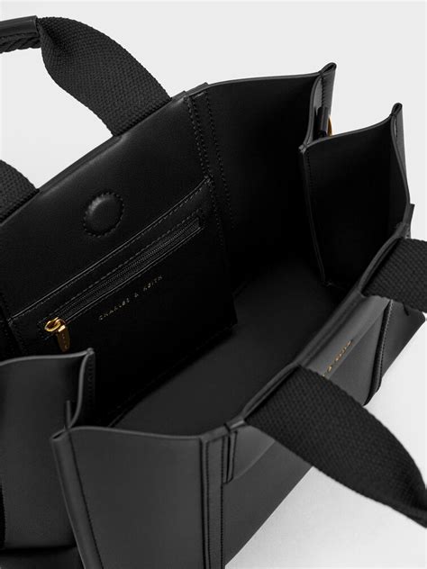 Black Mini Shalia Tote Bag - CHARLES & KEITH IN