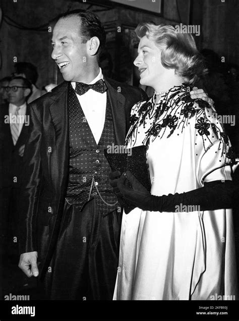Husband and Wife JOSE FERRER and ROSEMARY CLOONEY movie premiere candid ...