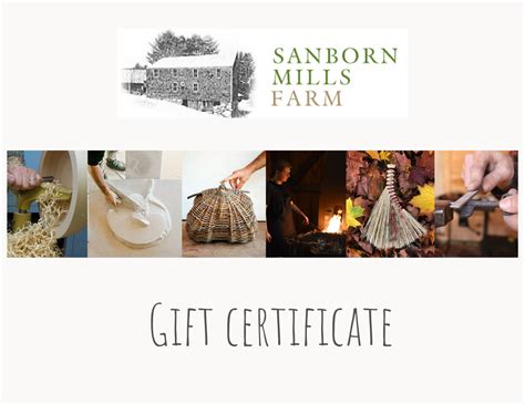 Virtual Gift Certificate - Sanborn Mills Farm